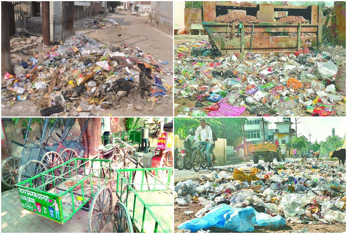 Hathras case protest sanitation system fail due to strike in agra