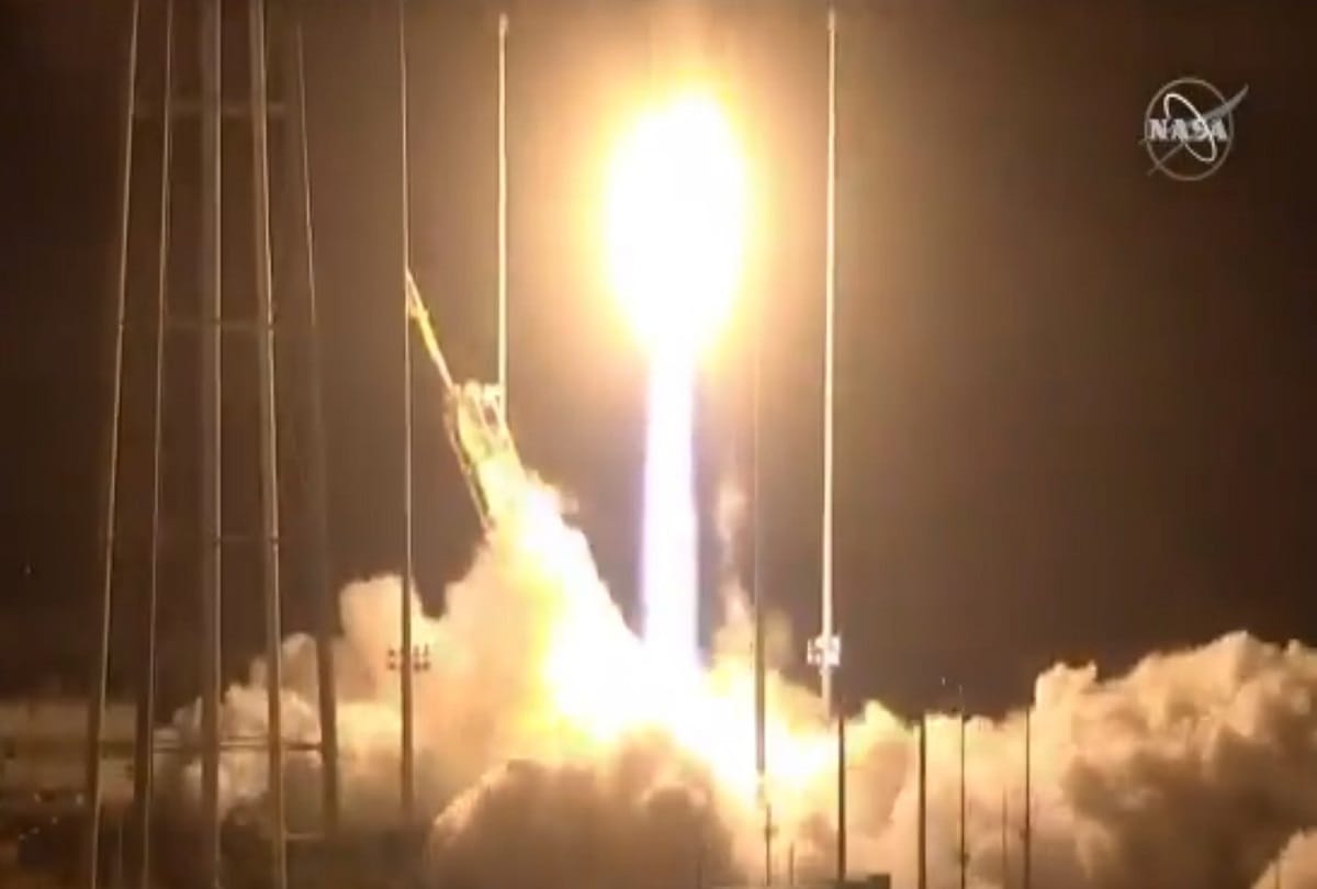 US Northrop Grumman's Cygnus spacecraft launched from NASA's Wallops Flight Facility
