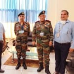 chief of defence staff general bipin rawat and army chief manoj mukund naravane lunch at bhuntar airport