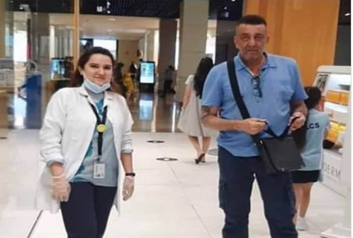 Sanjay Dutt Spotted Outside a salon tells media abhi bimaar nahi hoon aisa mat likhna