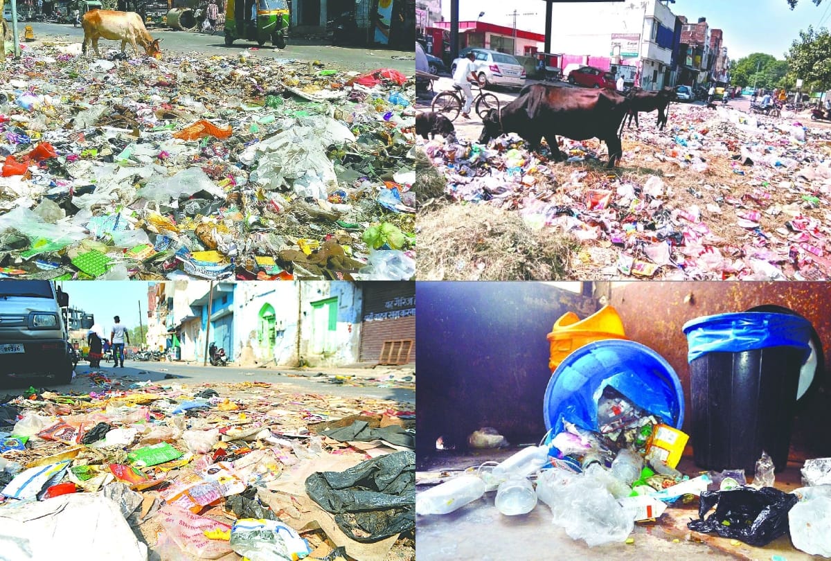 Hathras case protest sanitation system fail due to strike in agra
