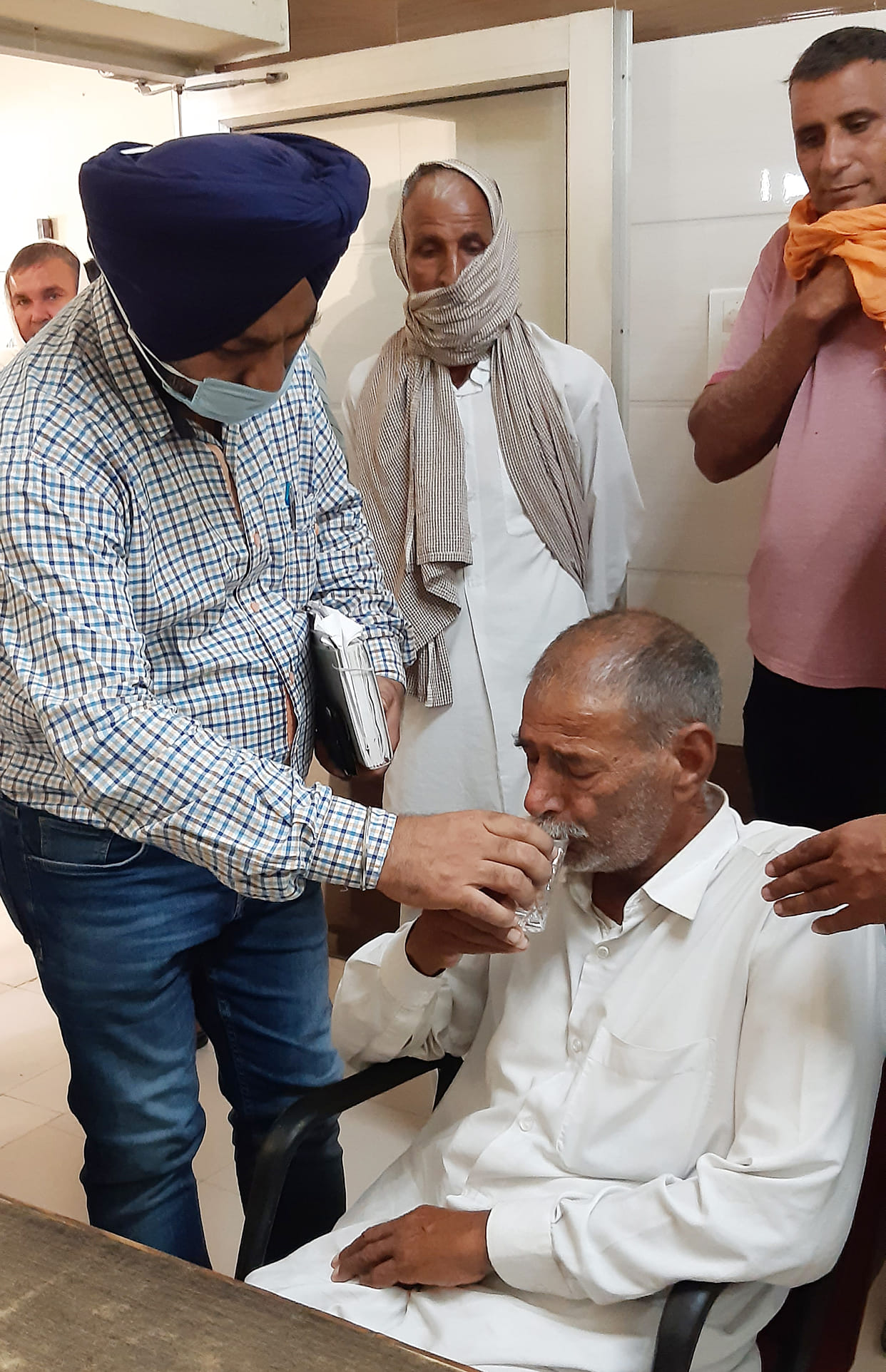 Farmar gave up due to non-purchase of grain