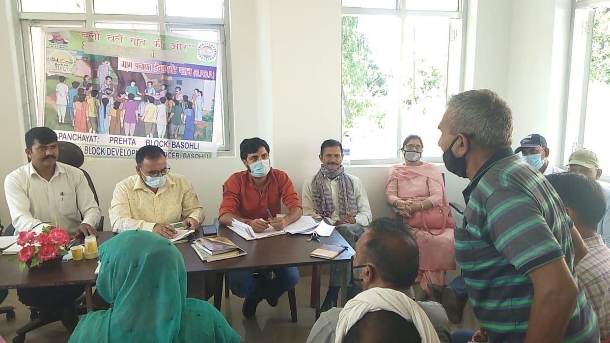 back to village program in basohli of kathua