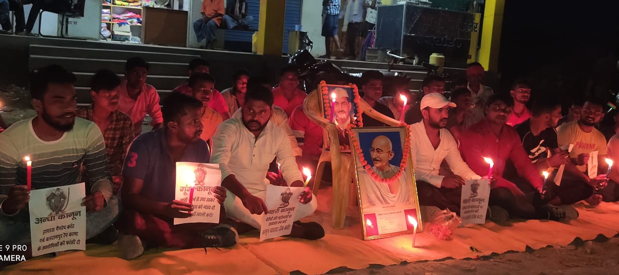 A sit-in demonstration continues to bring justice to Hathras's daughter