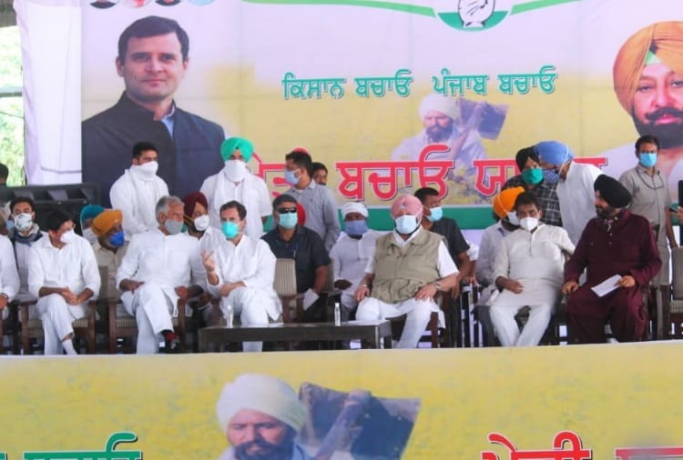 Kheti Bachao Yatra: Navjot Singh Sidhu addressed Rally in Moga of Punjab