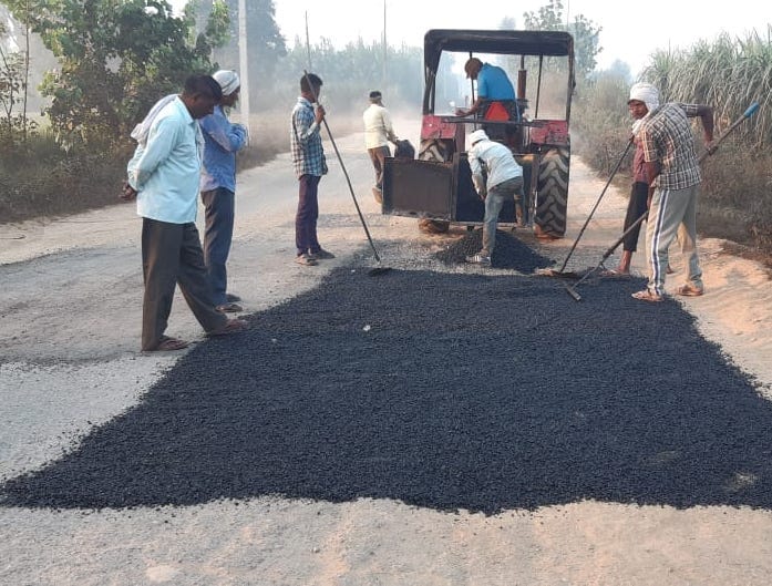Repair of the dismal Jhinjhana-Kairana route started