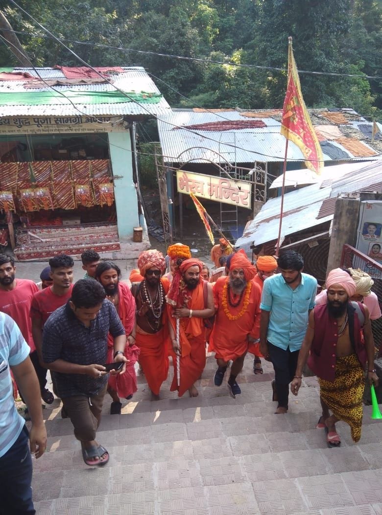 Juna Arena's ancient holy stick journey reached Mother Purnagiri Dham