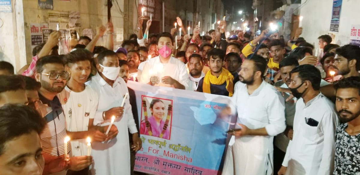 Candle march for justice in Hathras case in Muktsar