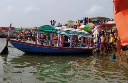 Dolphin in Ganga tourists enjoy habitat in Varanasi dolphin safari employment for sailors