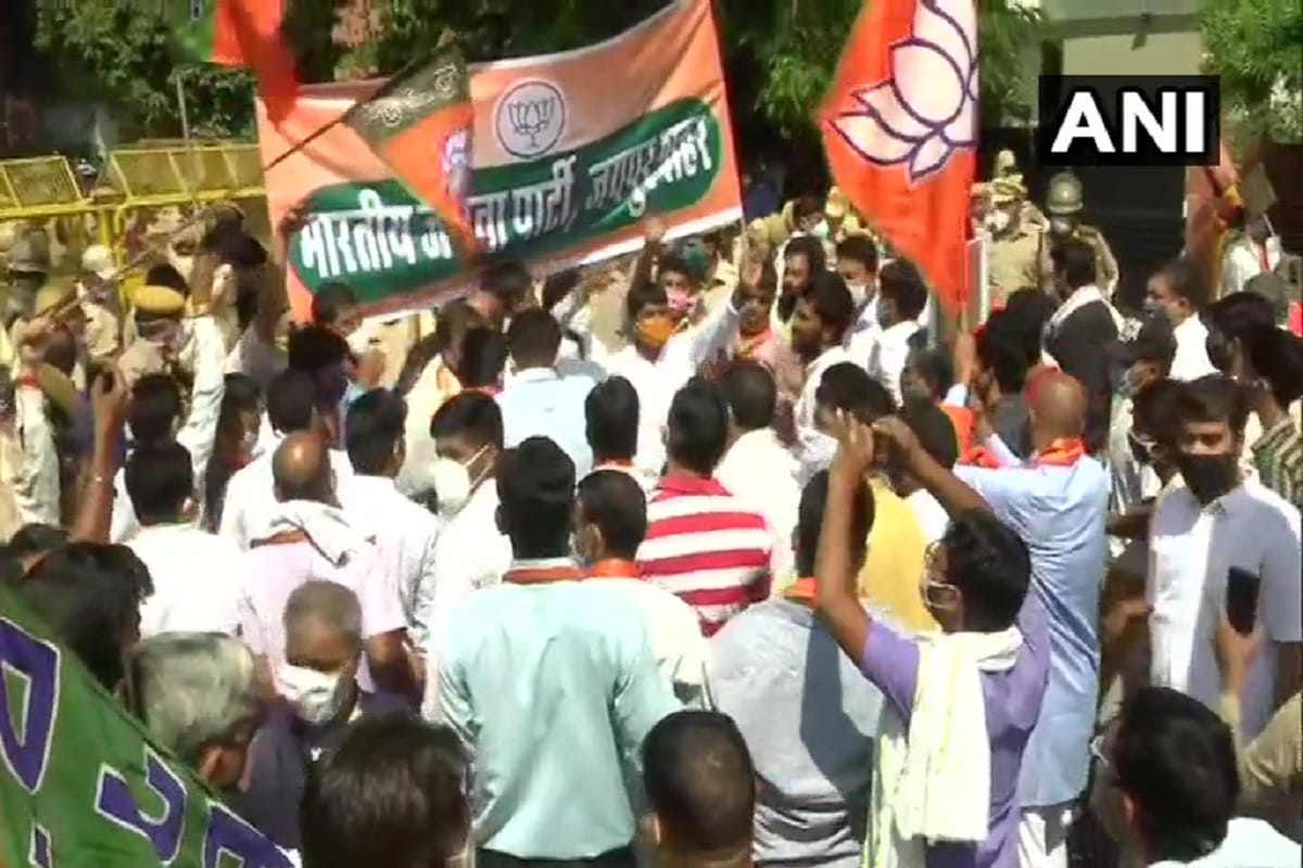 Rajasthan: BJP protests in Jaipur over rape case in Baran, state president satish Poonia in custody