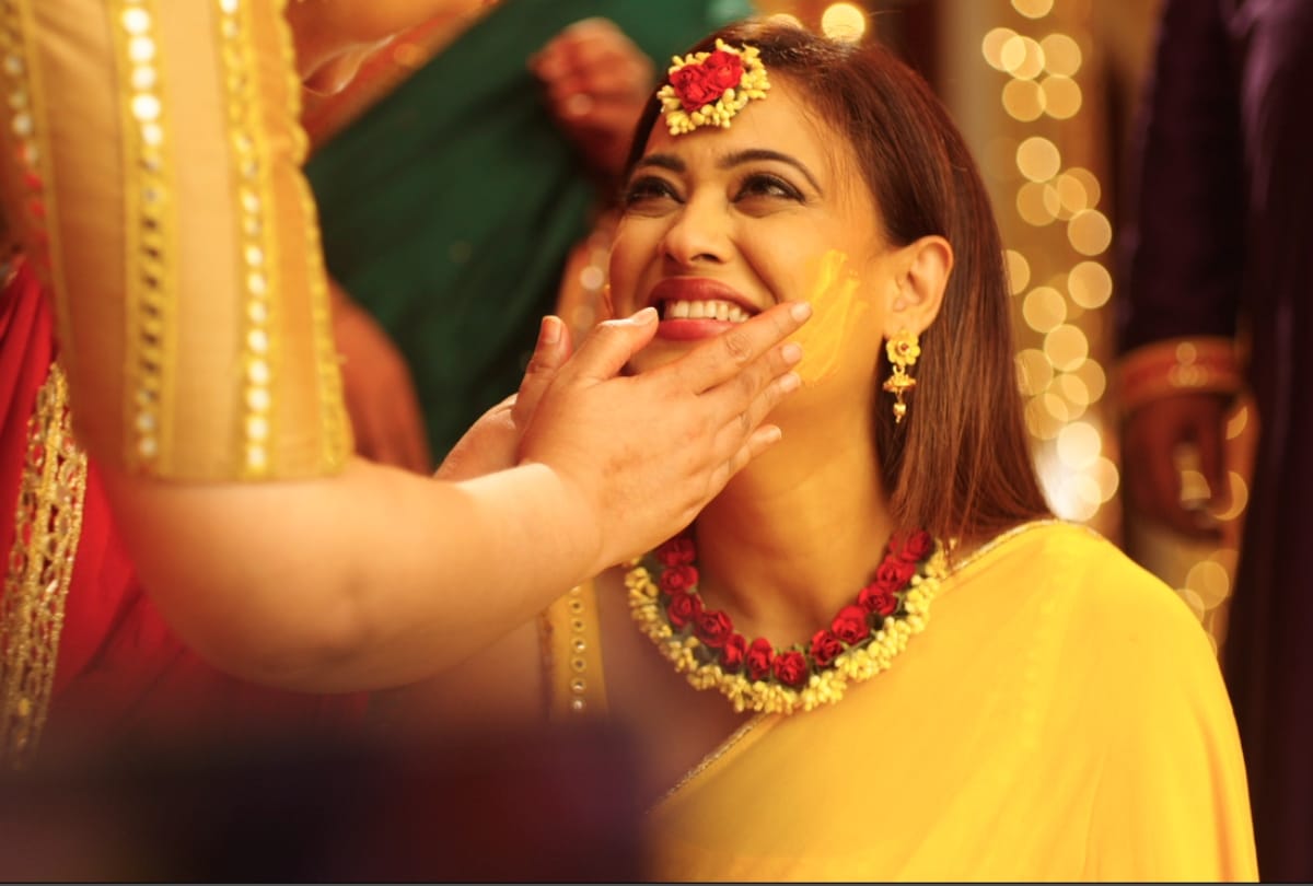 Shweta tiwari haldi ceremony serial mere dad ki dulhan