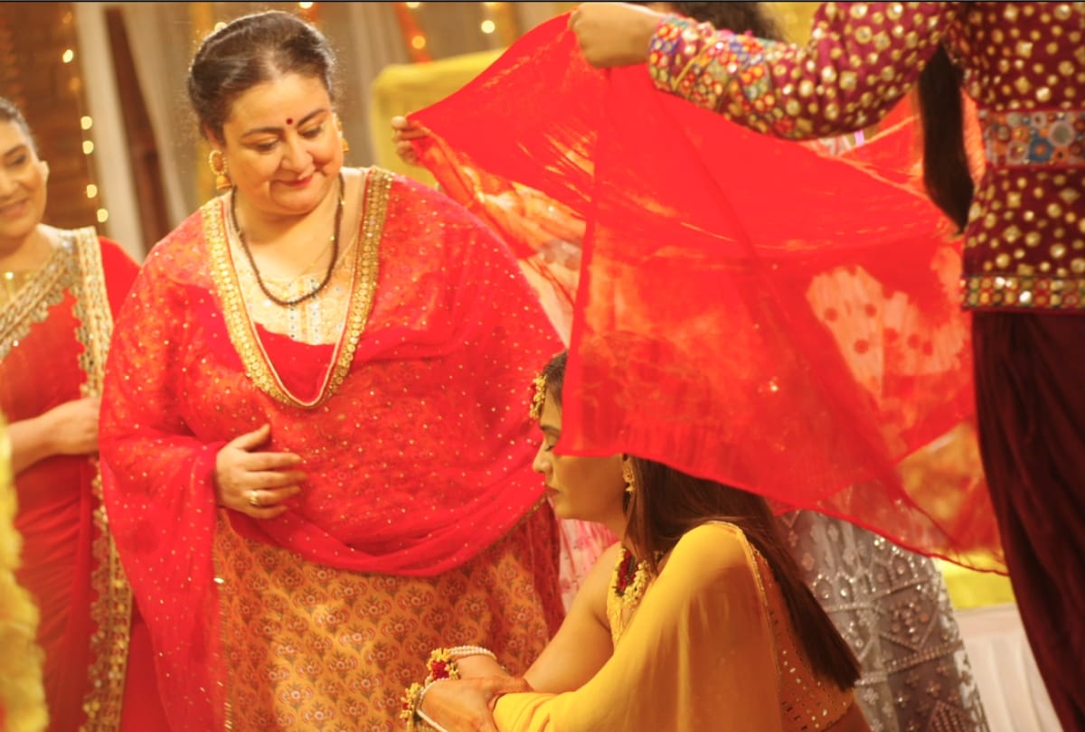 Shweta tiwari haldi ceremony serial mere dad ki dulhan