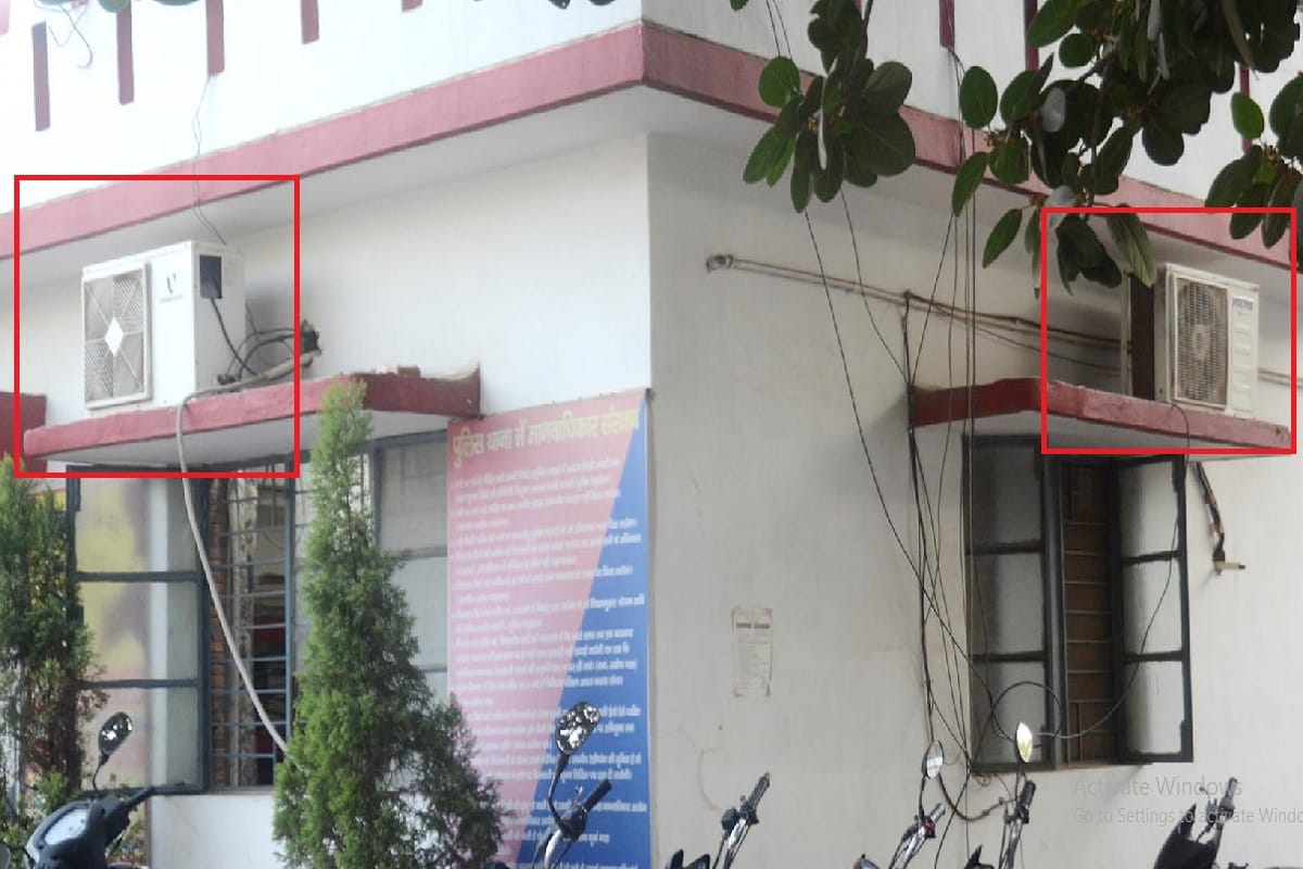 police station in Baghpat is lighting with stolen electricity