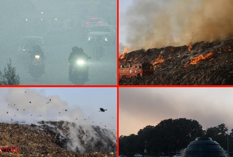 Fire breaks out in dumping ground in Chandigarh