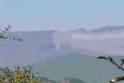 एलओसी के पास जंगलों में लगी आग