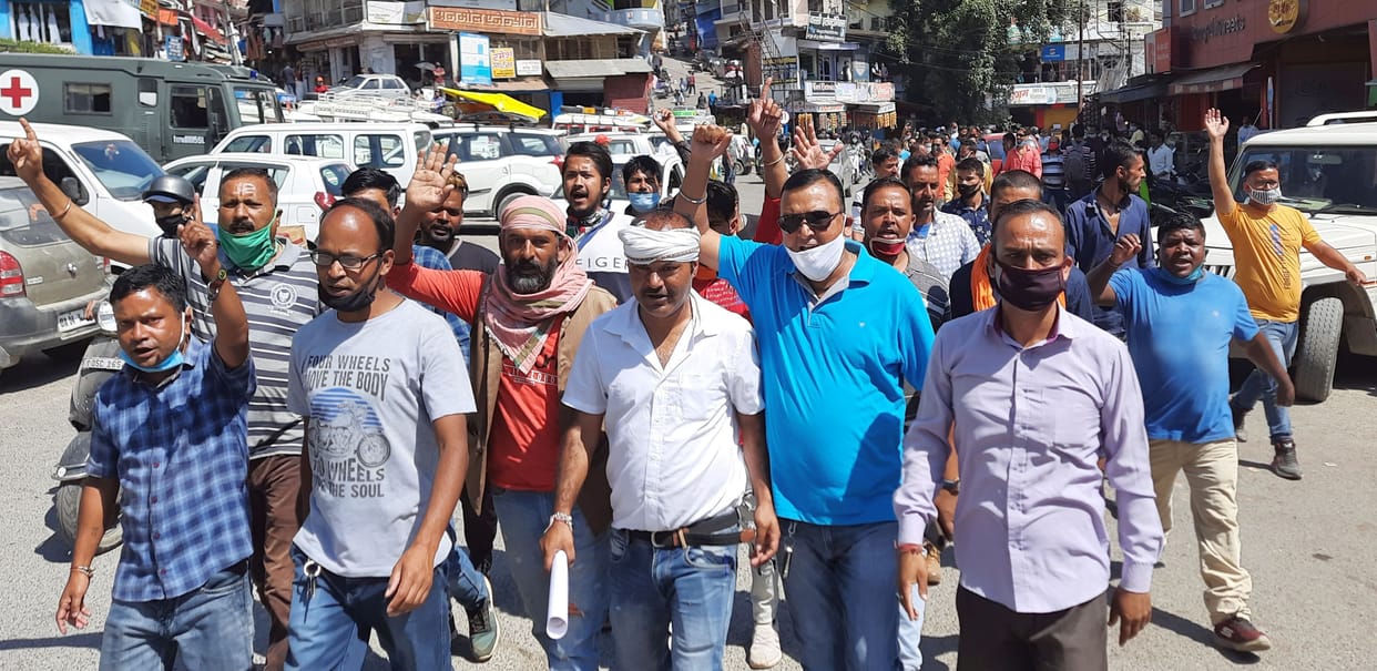 Taxi union organized public outrage rally