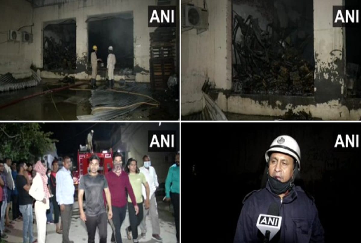 Fire breaks out at a warehouse in Bharthal village of Sector-26 Dwarka