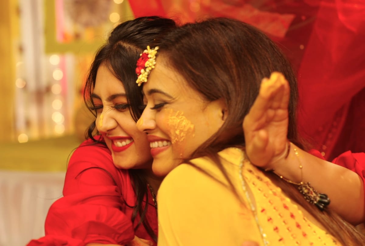 Shweta tiwari haldi ceremony serial mere dad ki dulhan