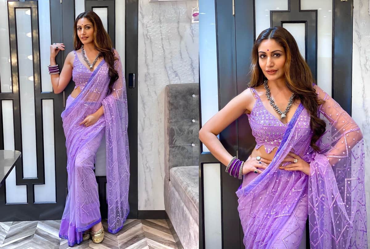naagin fame surbhi chandna look in glamorous saree excellent for stylish girls
