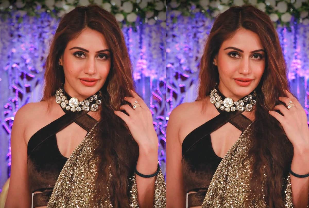 surbhi chandna wears black bold top in himachal