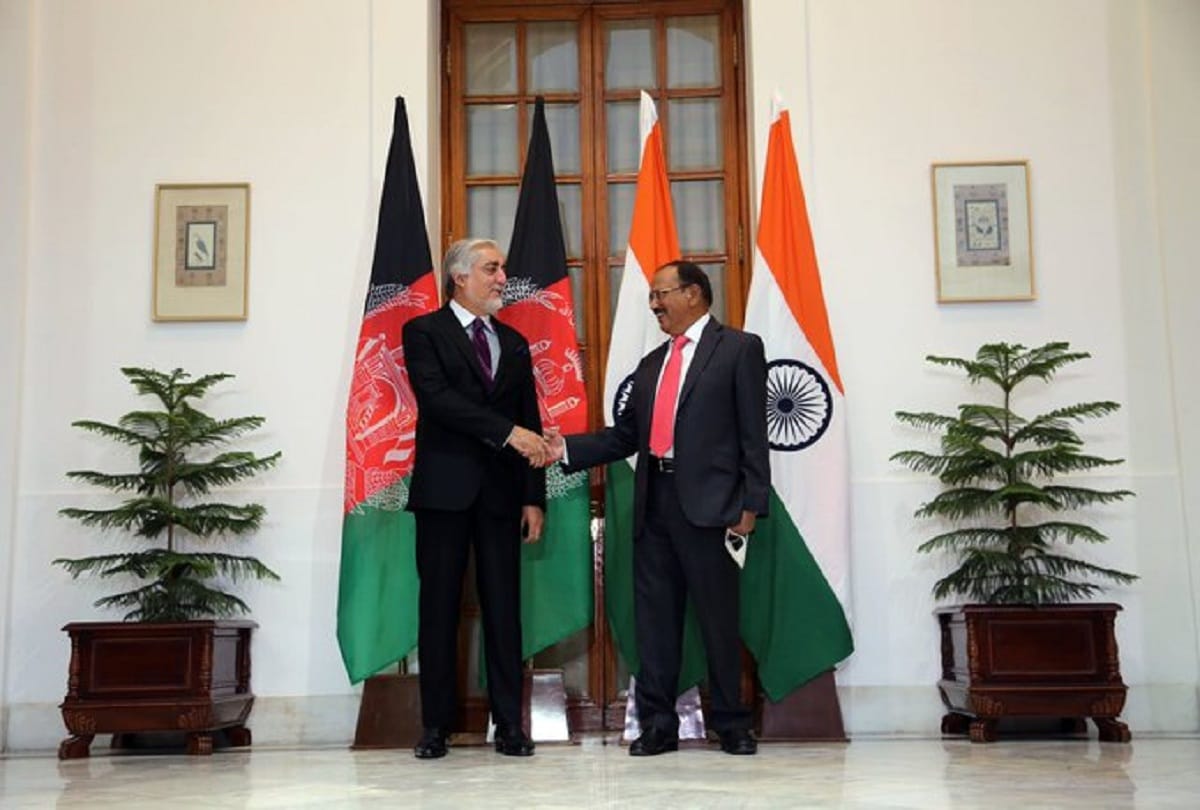 Head of Afghan Peace Council Abdullah Abdullah Meets Nsa Ajit Doval On Regional Consensus And For Peace In Afghanistan