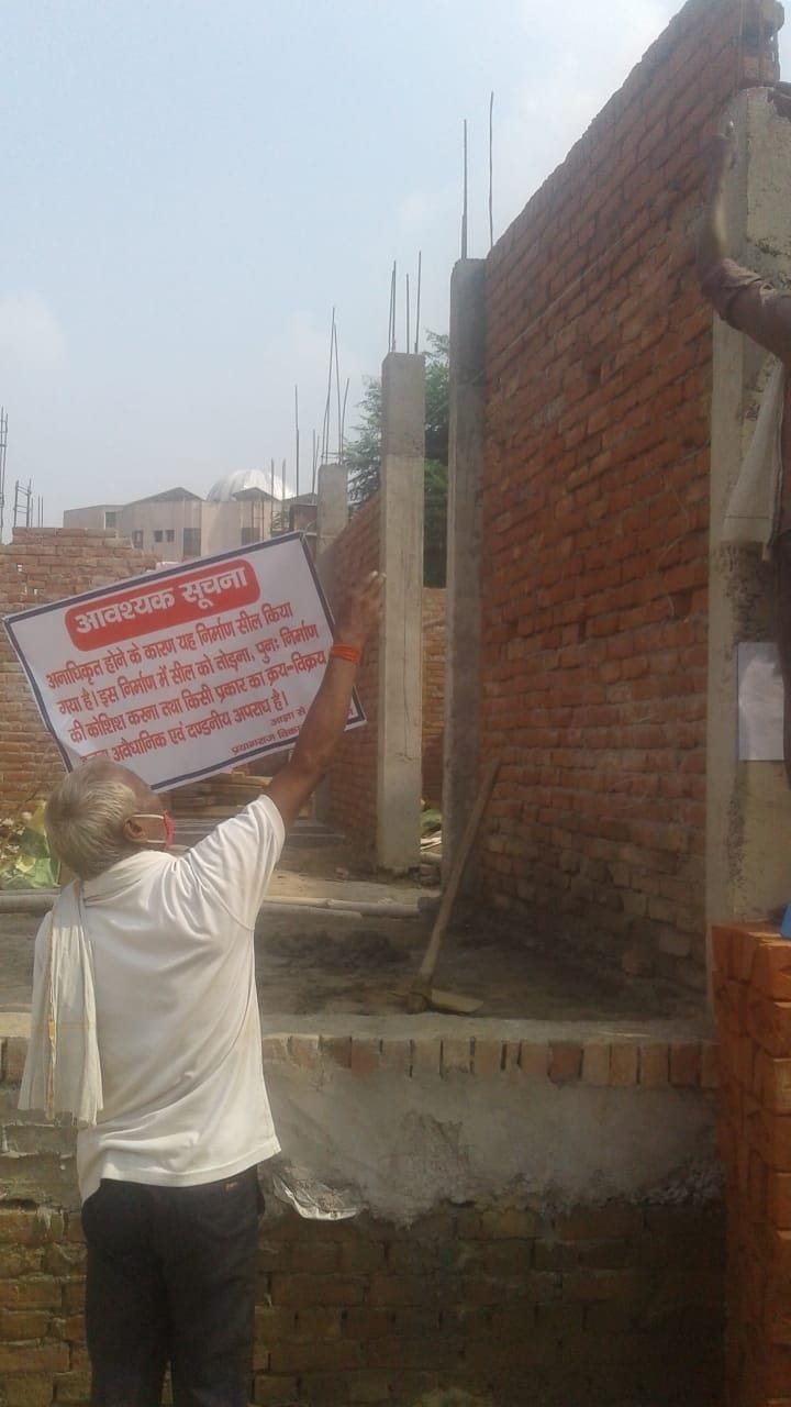 action against illegal constructions, four sites sealed