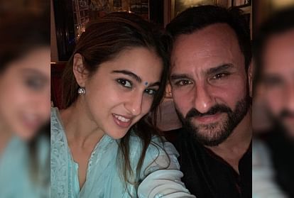 Throwback video of baby sara ali khan when she tagged along with father saif ali khan on his film set see video