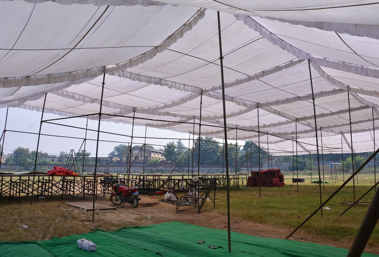 Grand stage given to the stage in GIC grounds