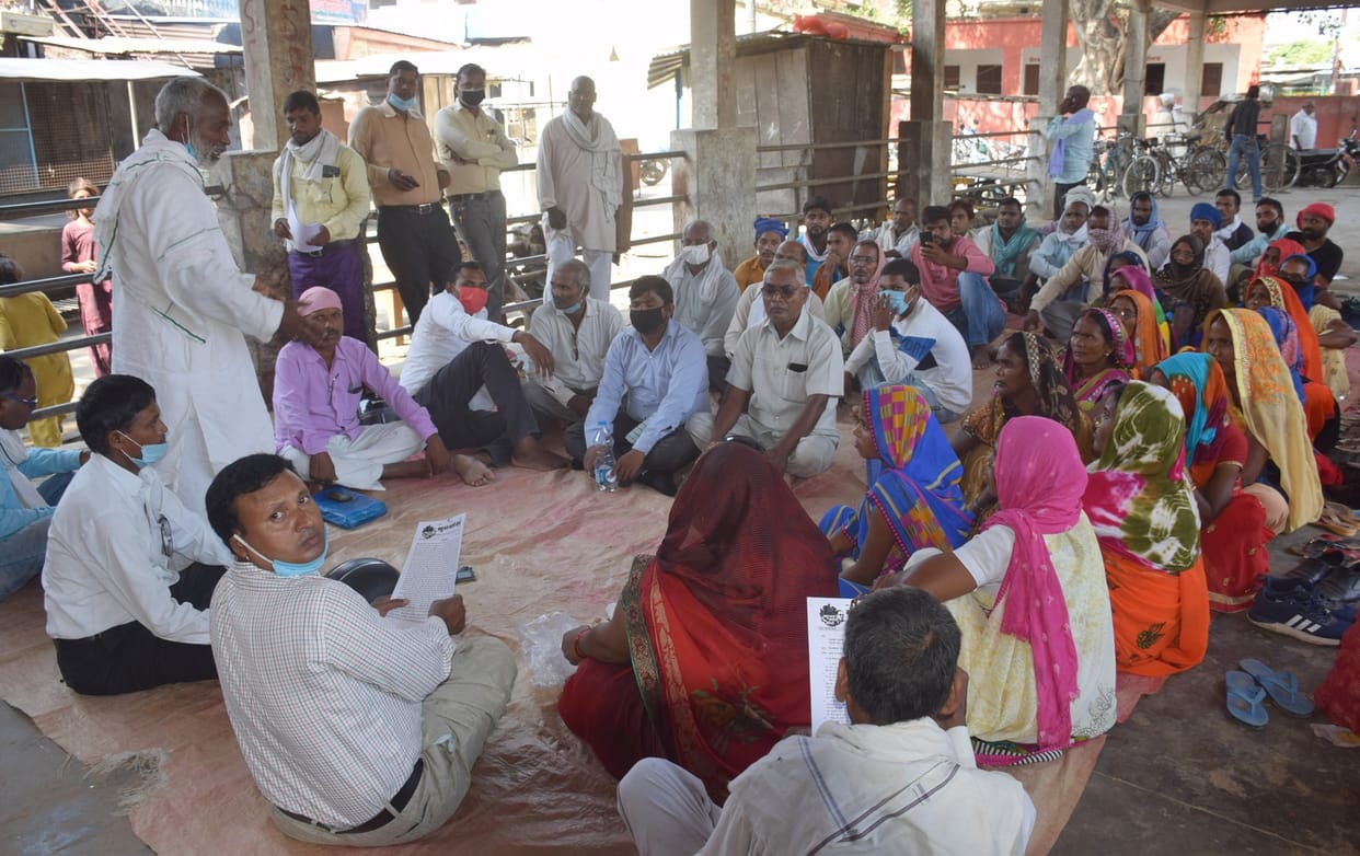Bahujan Kranti Morcha agitated over rising crime, protested at Rickshaw Stand