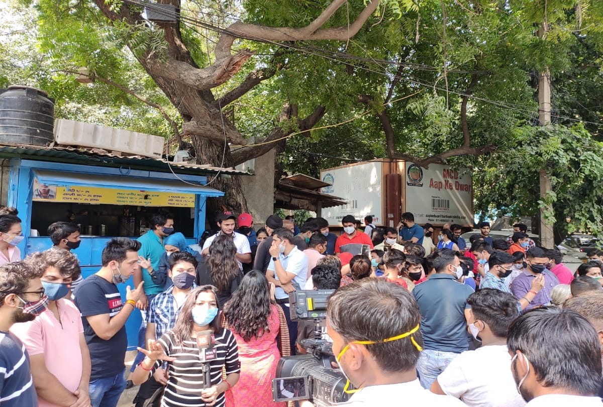baba ka dhaba malviya nagar delhi viral video social media