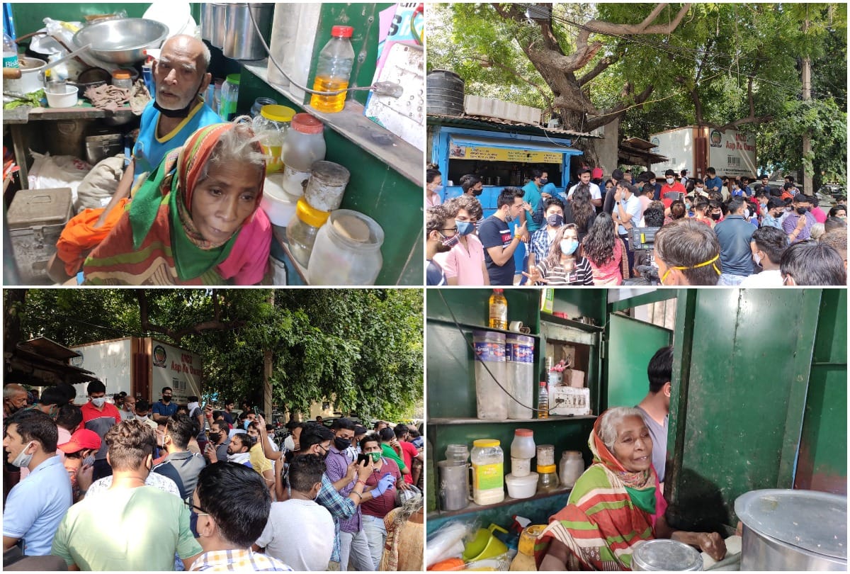 baba ka dhaba malviya nagar delhi viral video social media