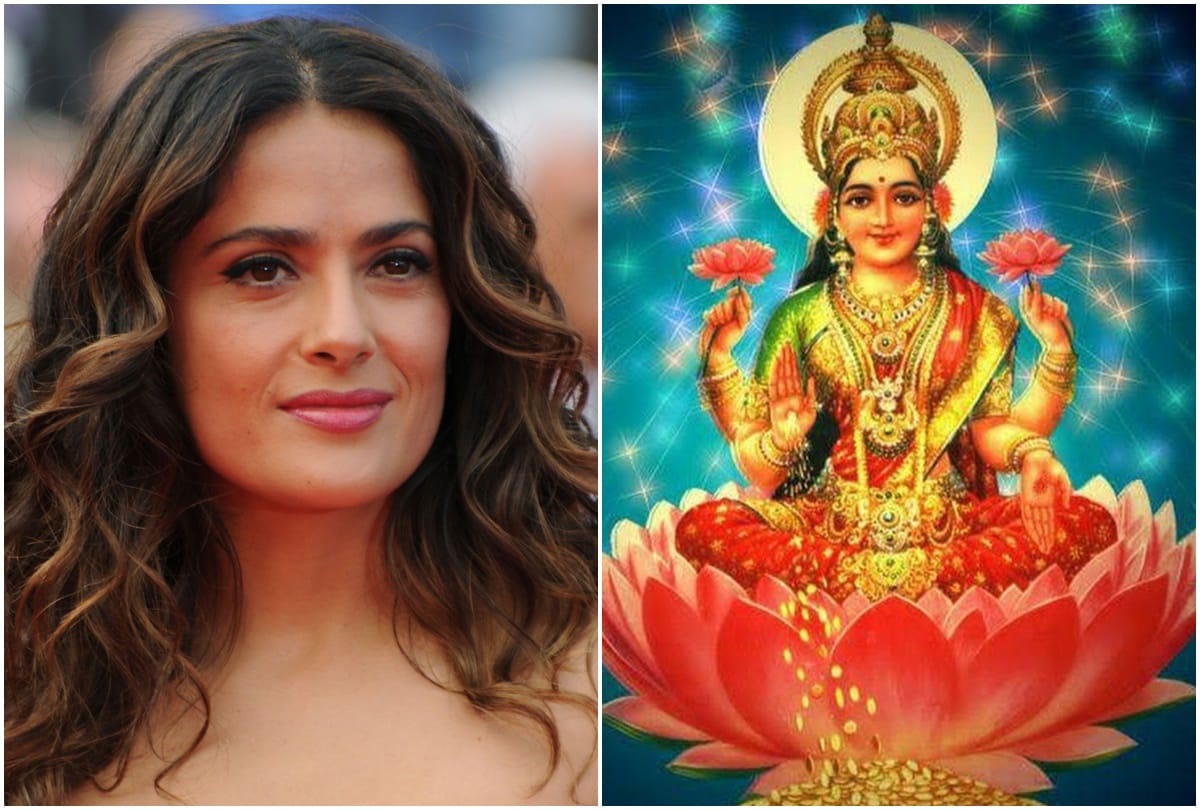 Salma Hayek shares Goddess Lakshmi Picture says it makes Me feel Inner Beauty