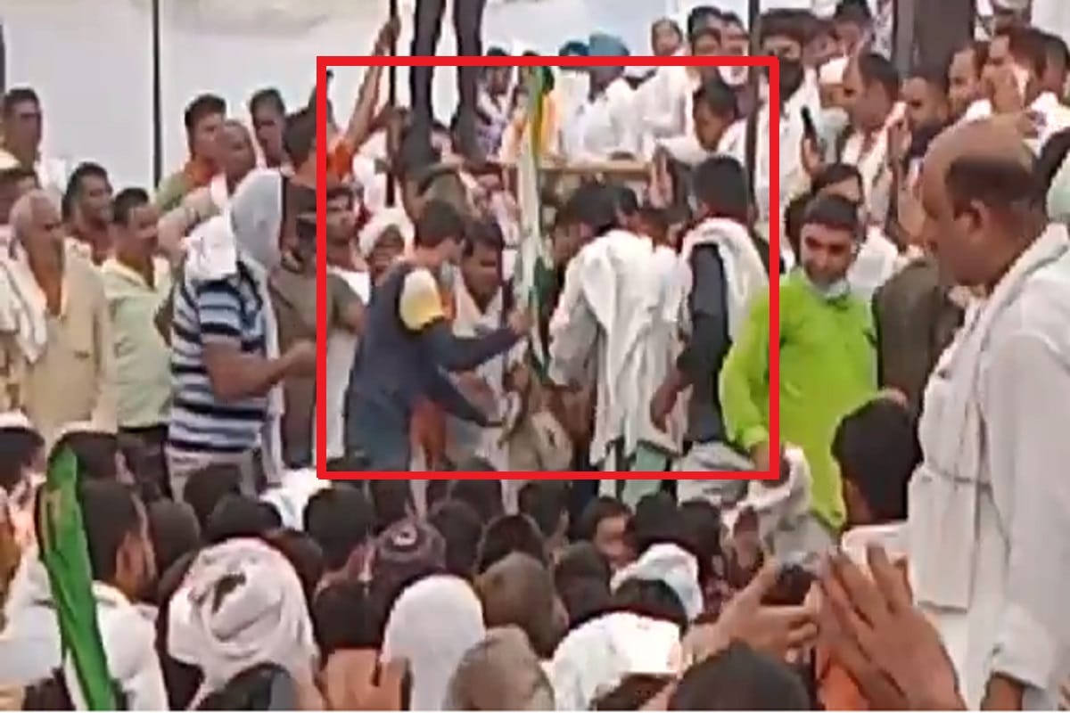 UP News: Fight has between workers of two parties in rally of RLD at Muzaffarnagar