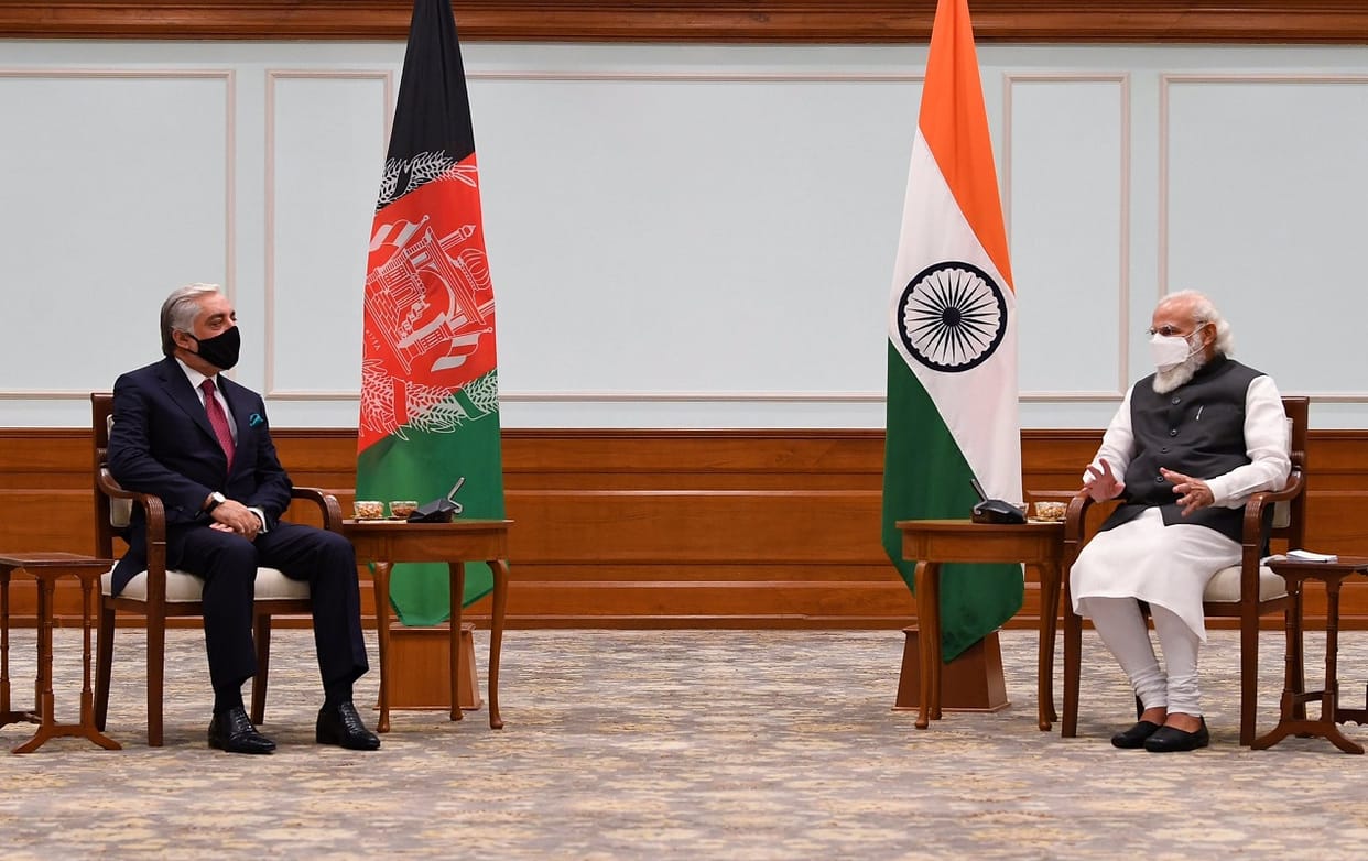Prime Minister Narendra Modi meets Dr Abdullah Abdullah, Chairman of the High Council for National Reconciliation of Afghanistan in New Delhi