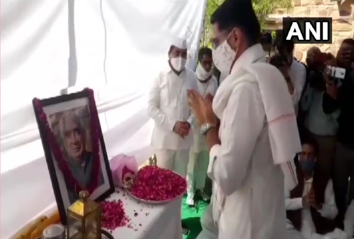 Congress leader Sachin Pilot met the family members of the Jaswant Singh