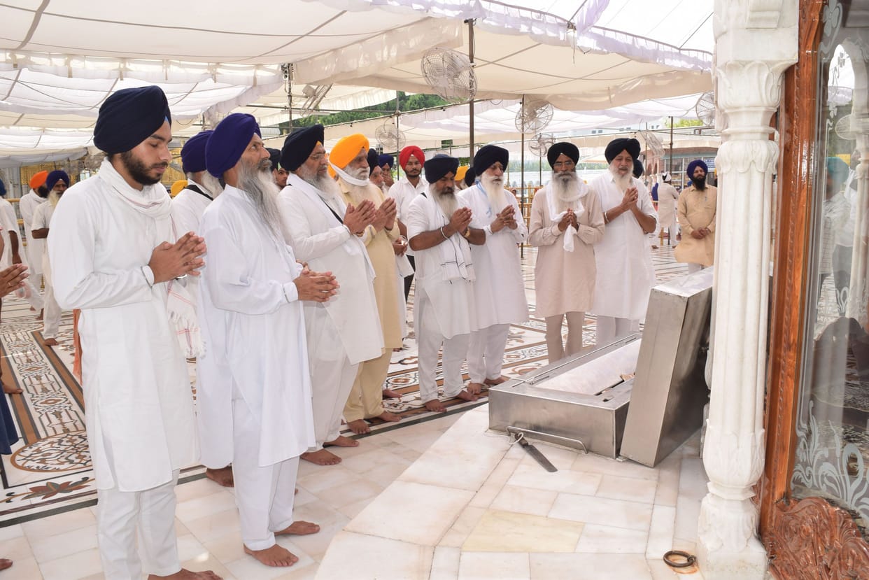 SGPC head and executive members complete religious service