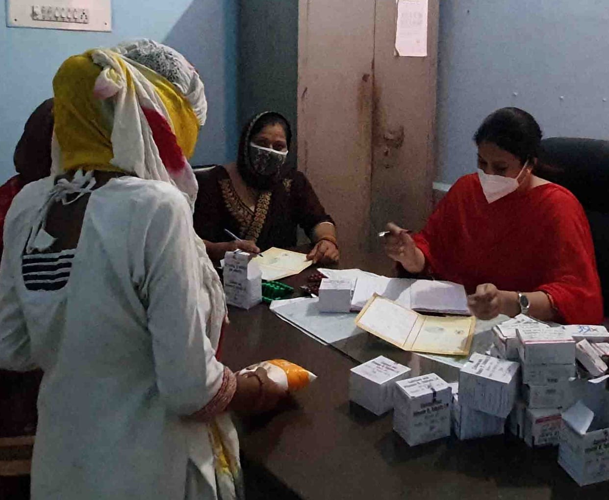Health check up of pregnant women
