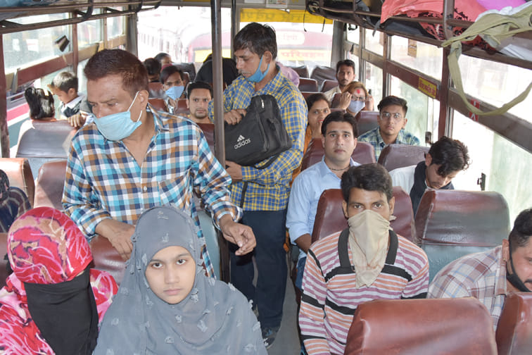 Neither sanitizer nor mask care
