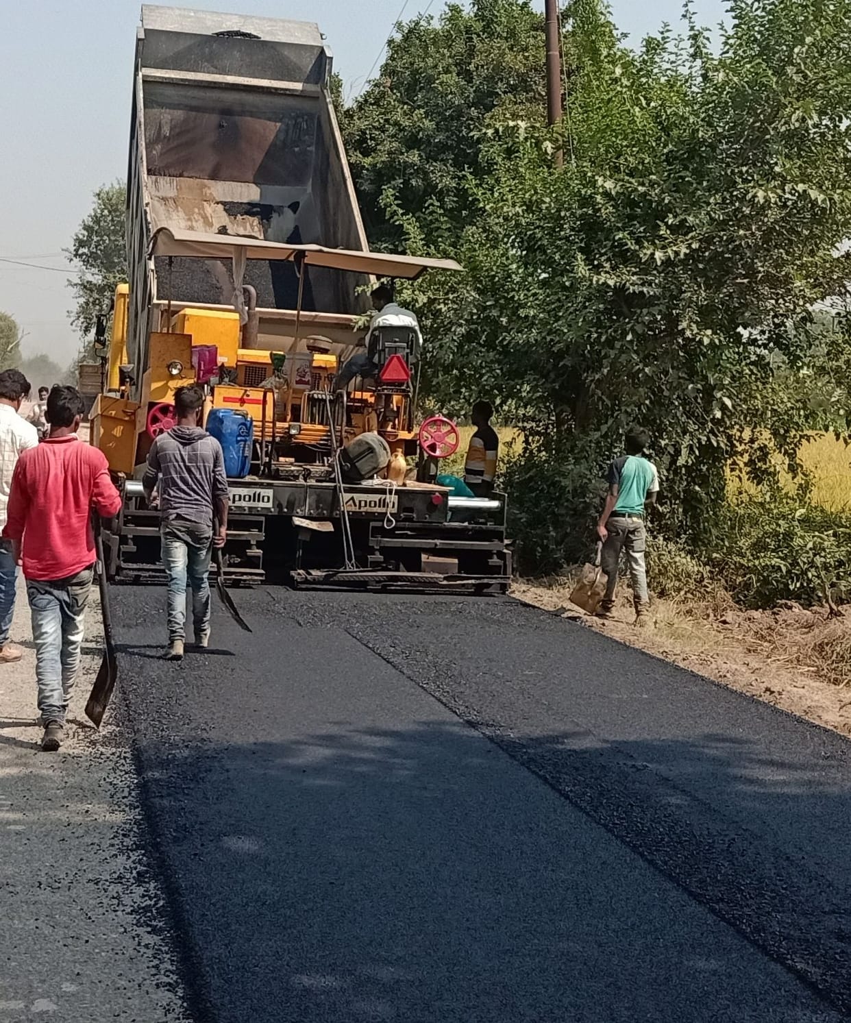 Road construction work started from Khodsama to Chausana