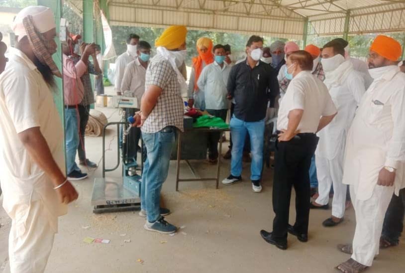 Farmers protest