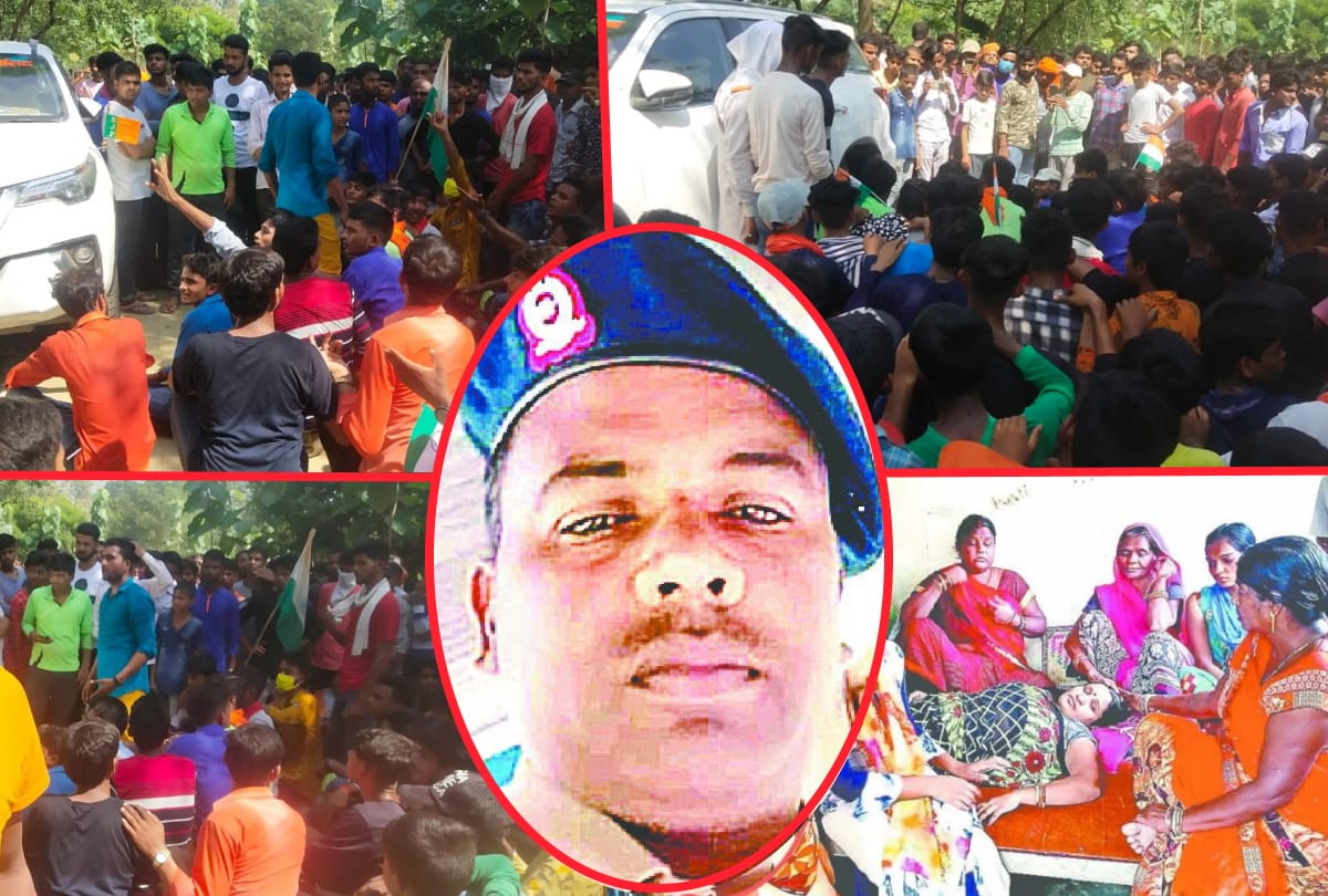 soldier Rameshwar Gupta dead body arrived in kushinagar