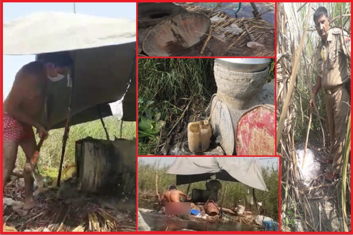 Meerut News: Police recovered six thousand liters, broken furnaces