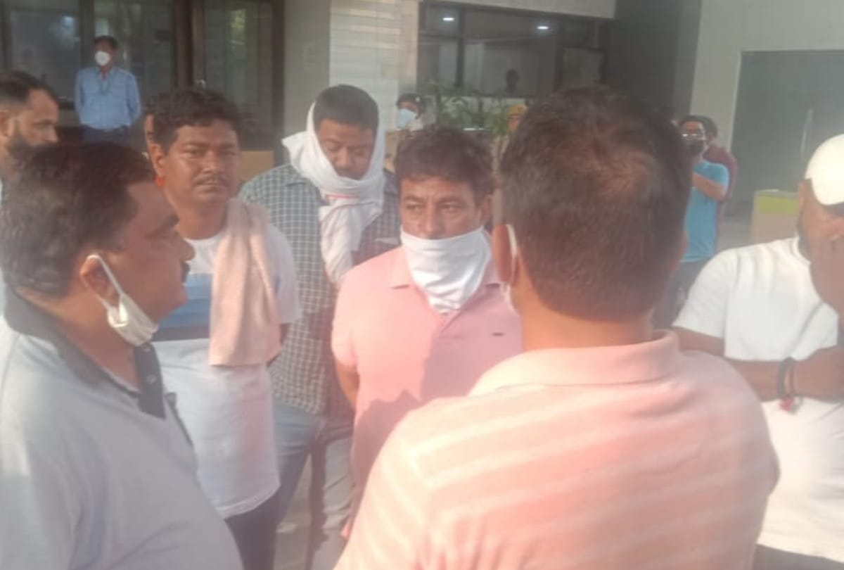 BJP leader uncle naresh tyagi murder cctv footage shows killers came on scooty fire on him till they were sure of death