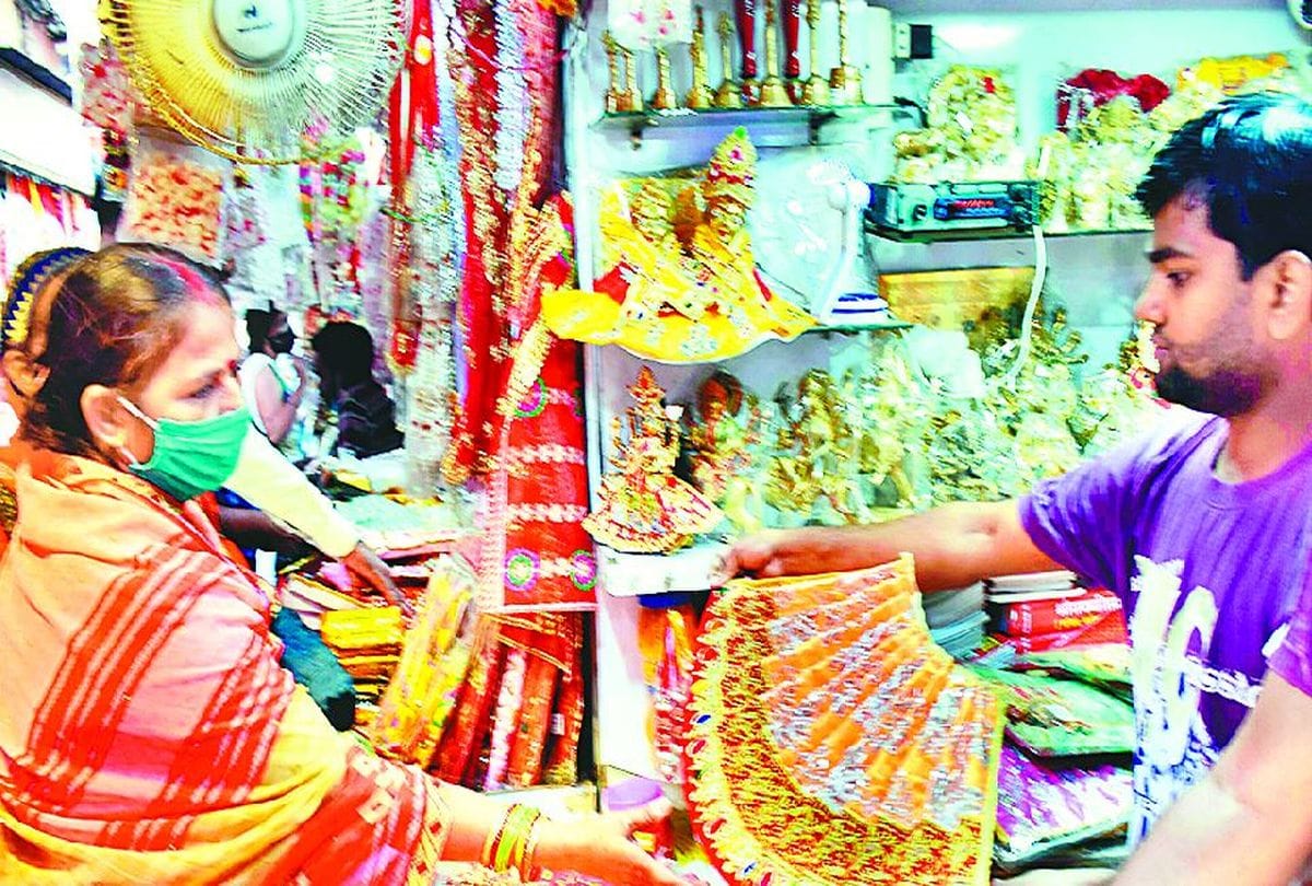 Navratri 2020: Throne Of Rajkot For Durga in Navratri At Market