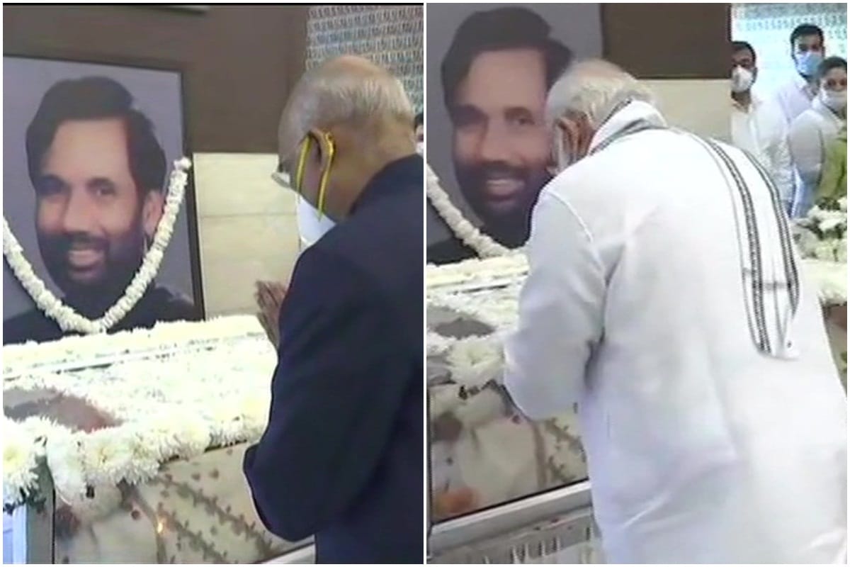 Ram Vilas Paswan Death News Live Updates in Hindi: Lok Janashakti Party Leader Chirag Paswan Tribute Former Cabinet Minister