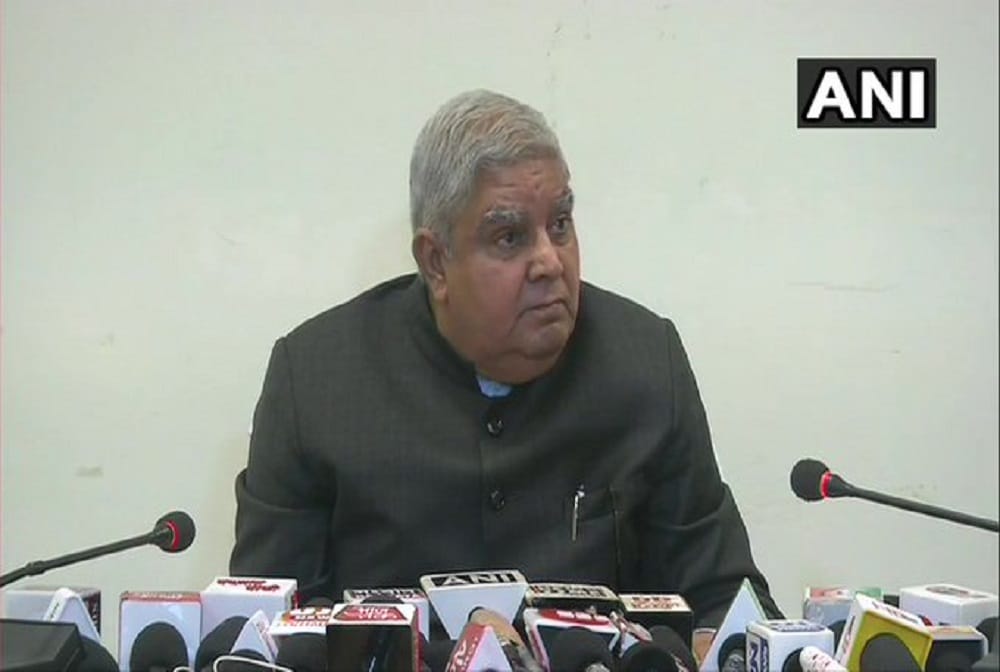 west bengal governor Jagdeep Dhankhar says Law and order situation in West Bengal is very alarming