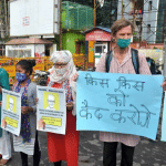 Social activists Protest in Ranchi after NIA arrests Father Stan Swamy