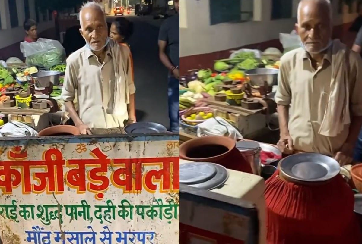 baba ka dhaba 90 year old man selling kaanji bada in agra