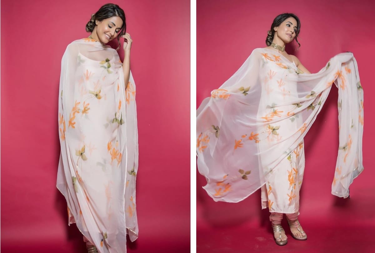 holi outfit 2021 get ready take fashion inspiration with hina khan traditional look