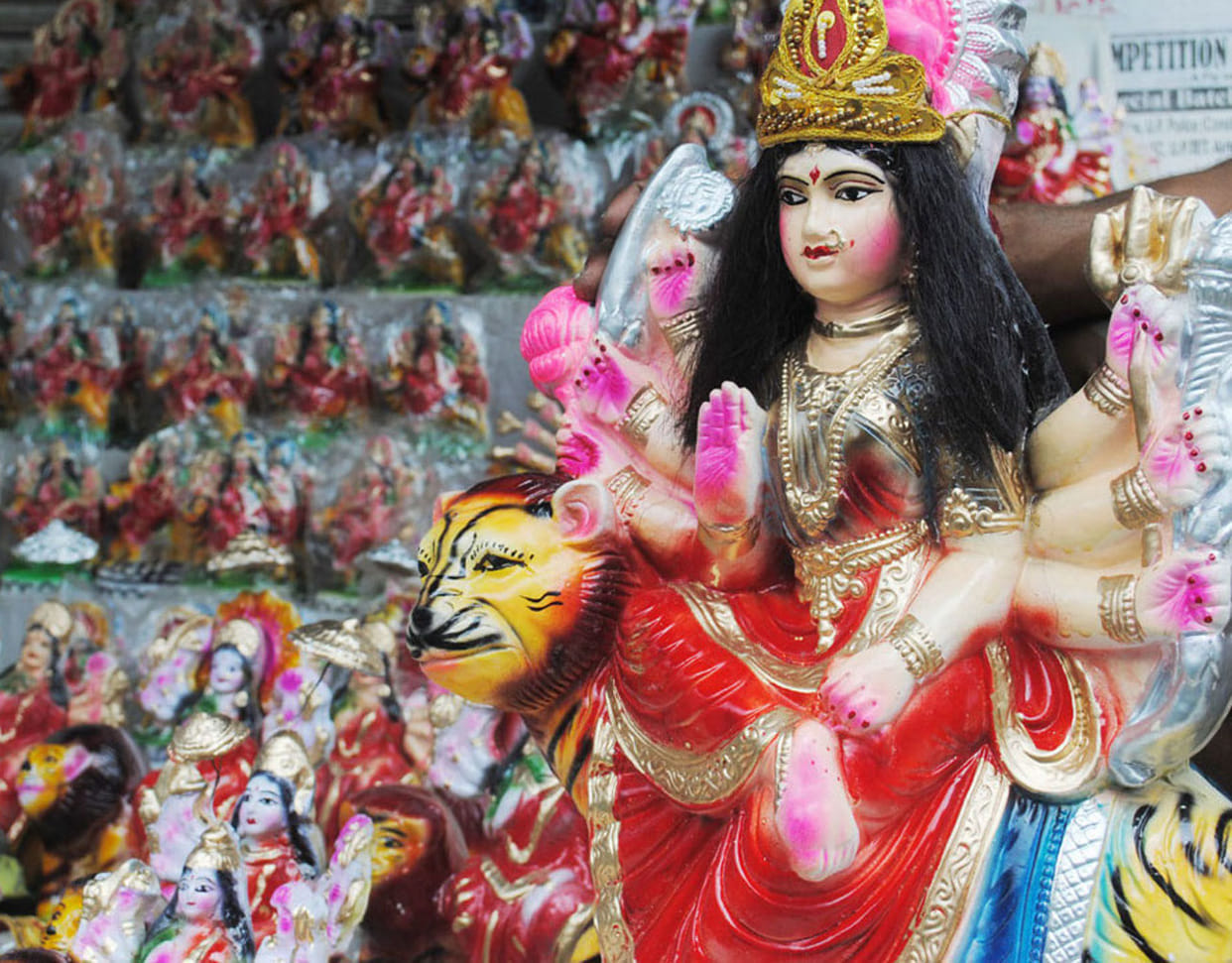 Dressed market for Navratri